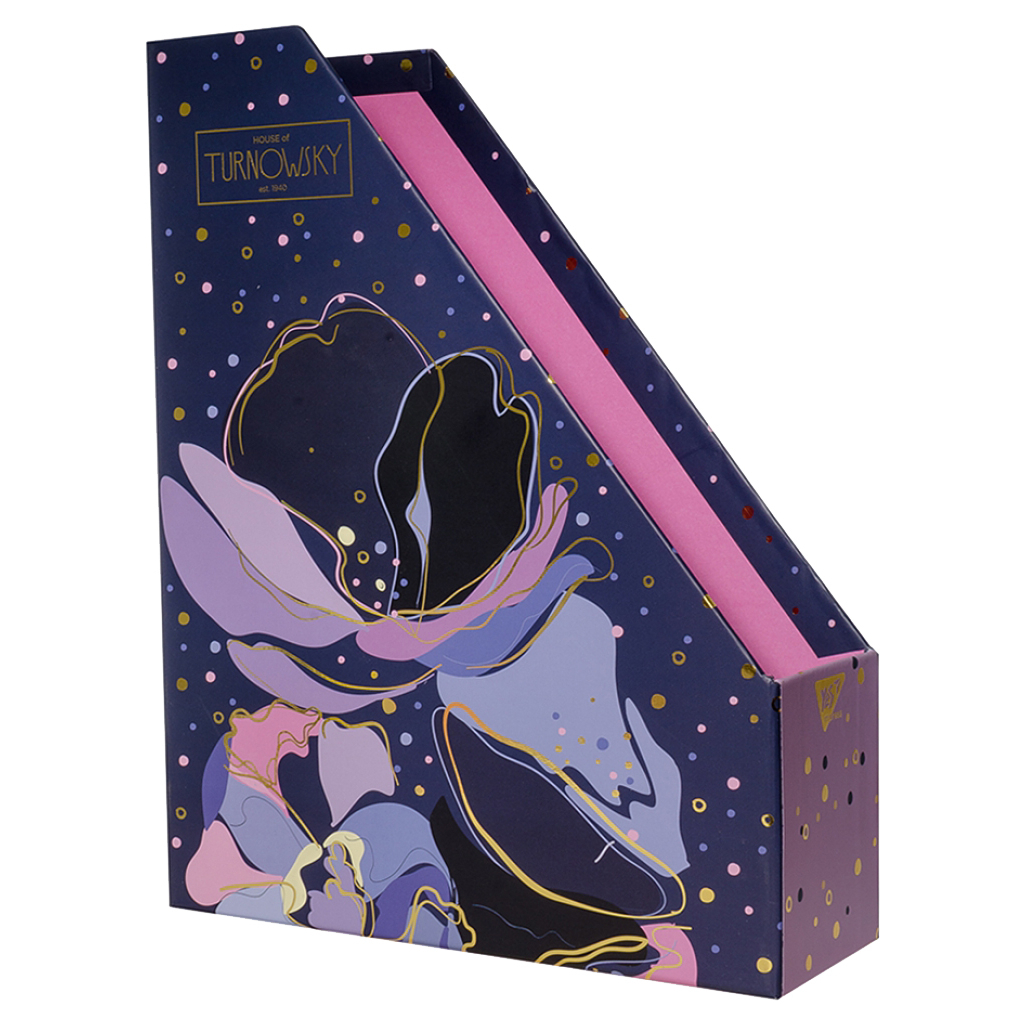 Лоток для паперів Yes Viola вертикальний, картон фольга (707324) - зображення 1