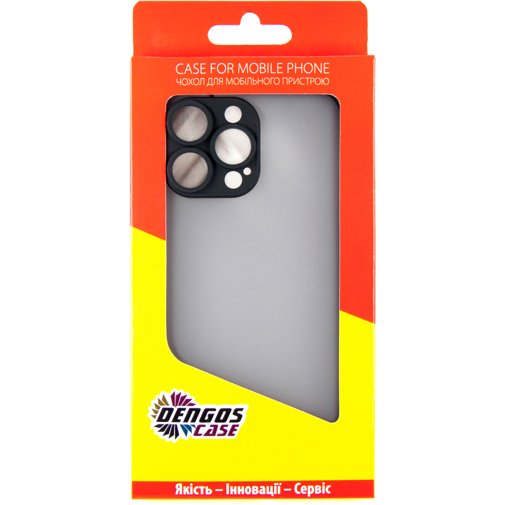 Чохол до мобільного телефона Dengos Matte iPhone 14 Pro Max (black) (DG-TPU-MATT-126) - зображення 5