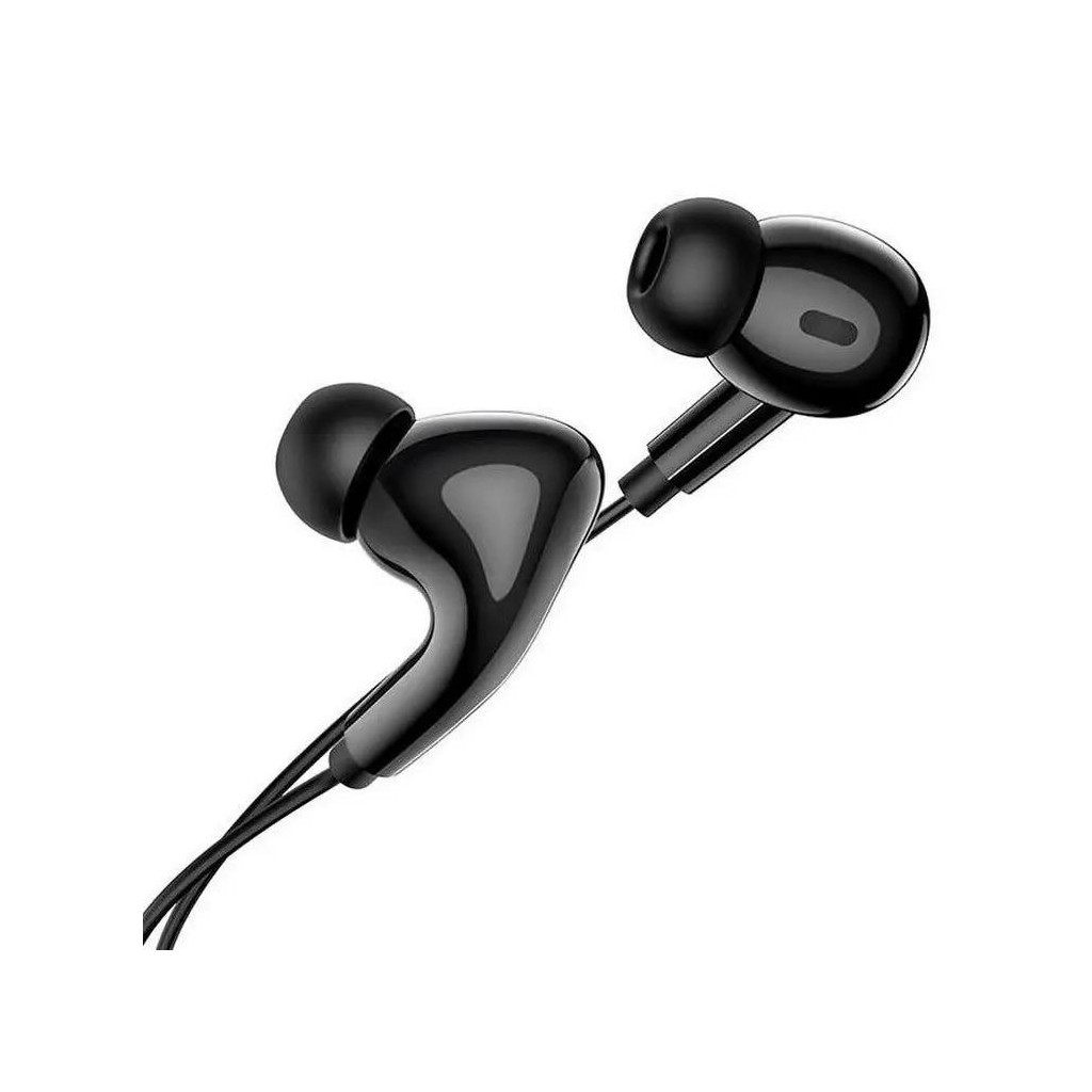 Навушники Denmen HF DR06 3.5mm 1.2 м Black (DE-DR06-BK) - зображення 2