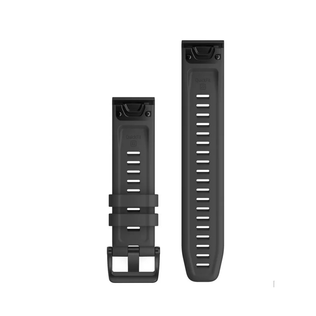 Ремінець до смарт-годинника Garmin fenix 6 solar 22mm QuickFit Slate Gray Silicone (010-12863-22) - зображення 2