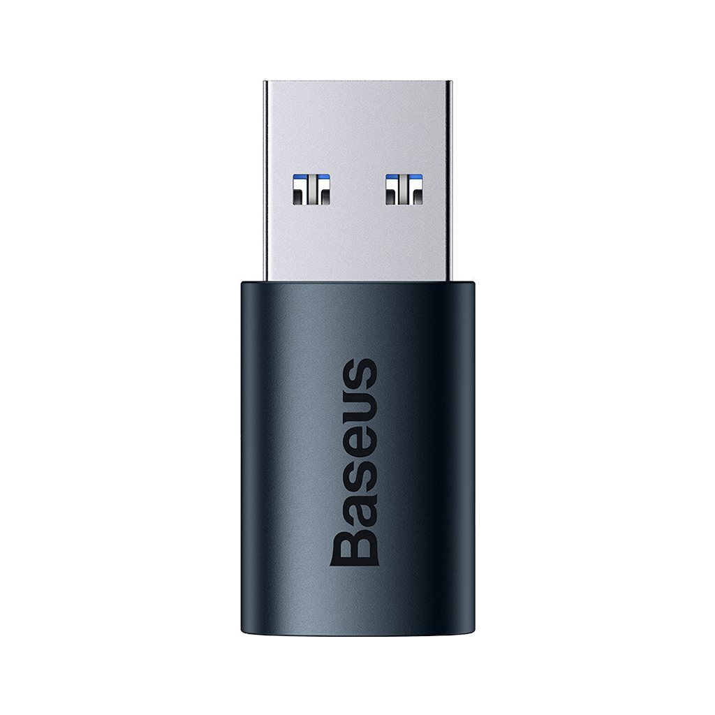Перехідник USB 3.1 M to USB-C F blue Baseus (ZJJQ000103) - зображення 3