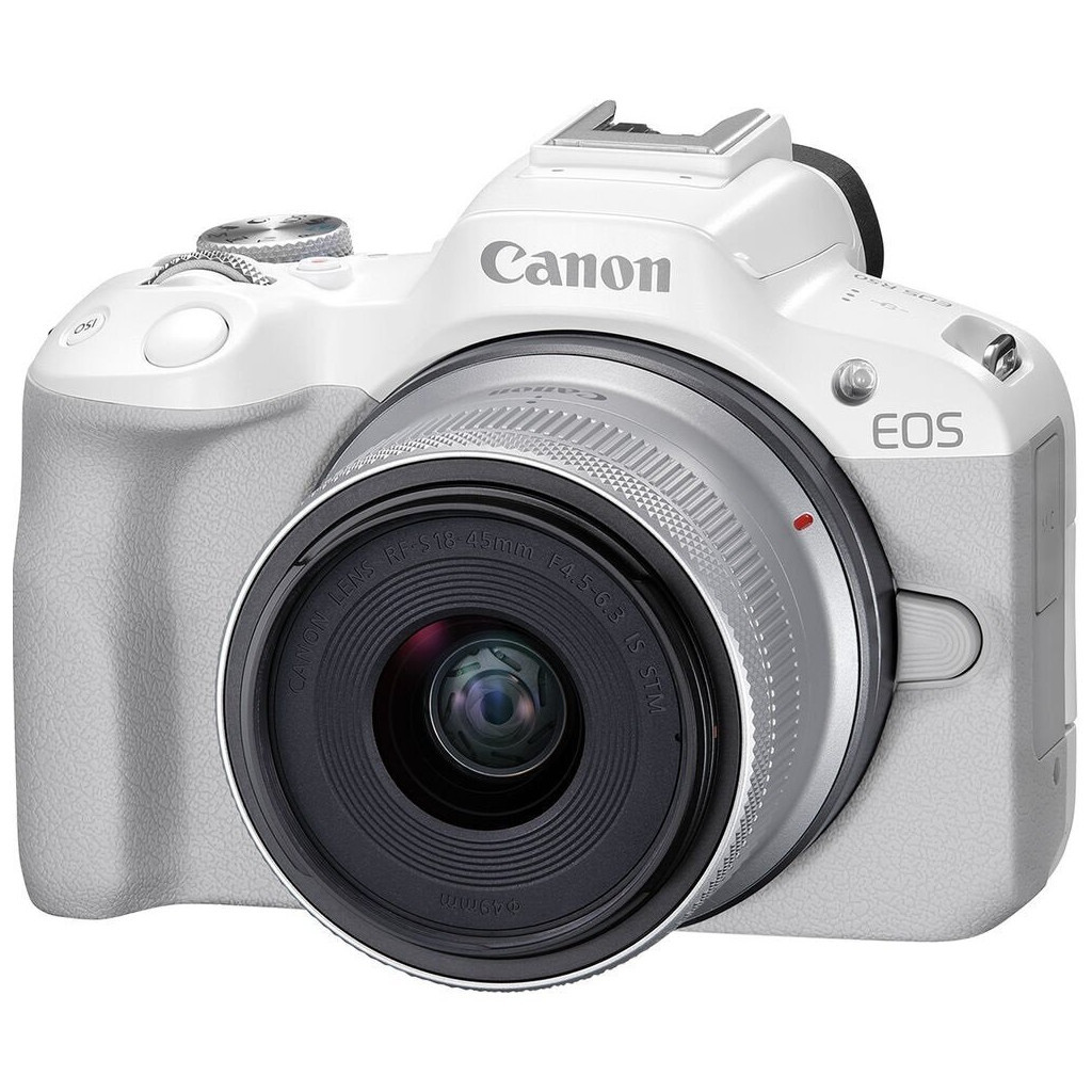 Цифровий фотоапарат Canon EOS R50 + RF-S 18-45 IS STM White (5812C030) - зображення 11