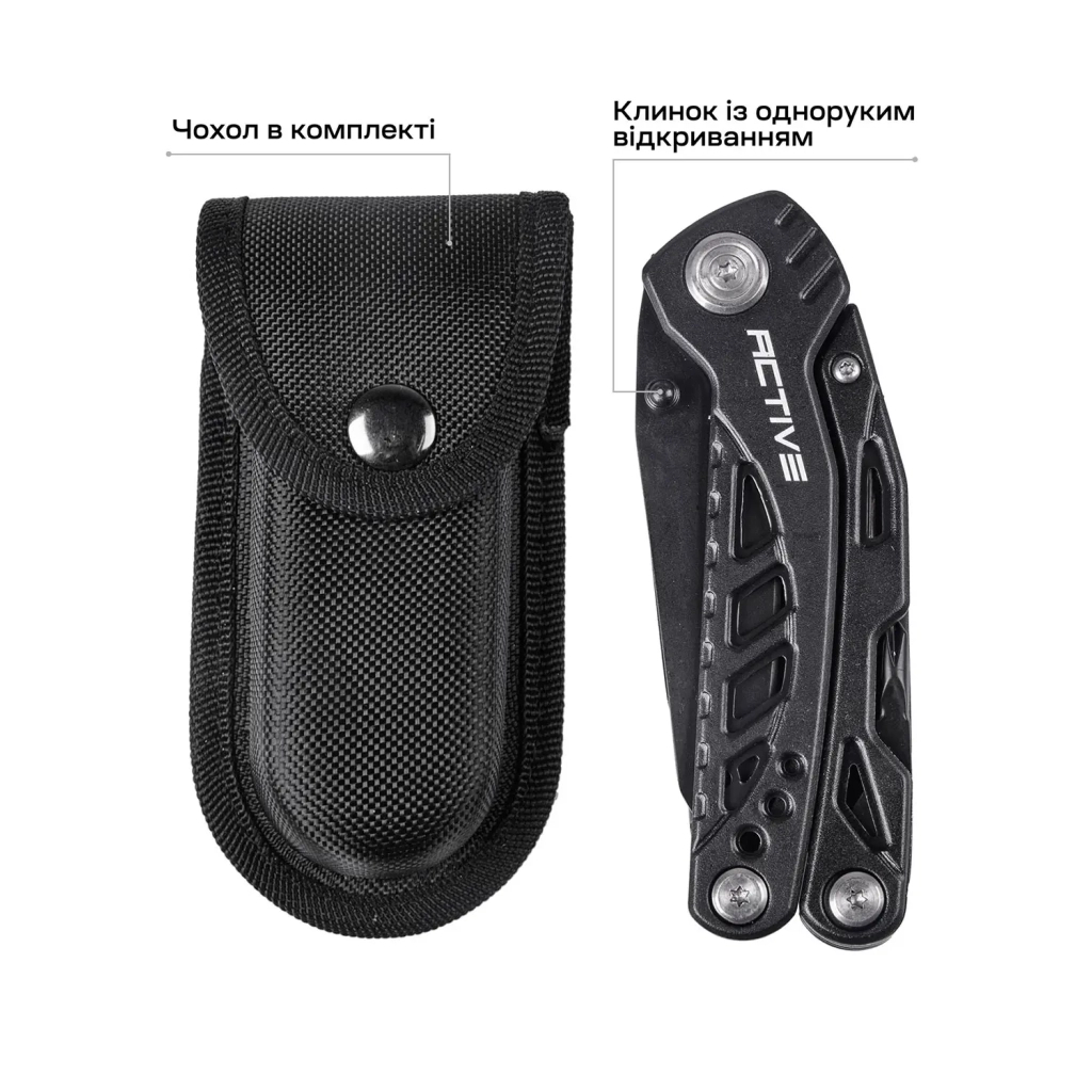 Мультитул Active Handy Tool Black (PE86A-H) - зображення 10
