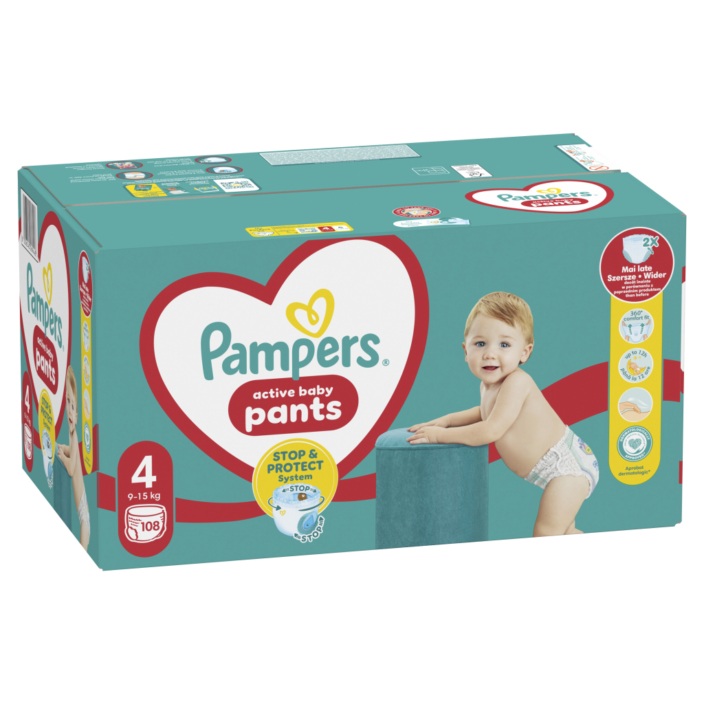 Підгузки Pampers трусики Maxi Pants Розмір 4 (9-15 кг) 108 шт (8006540069448) - зображення 2
