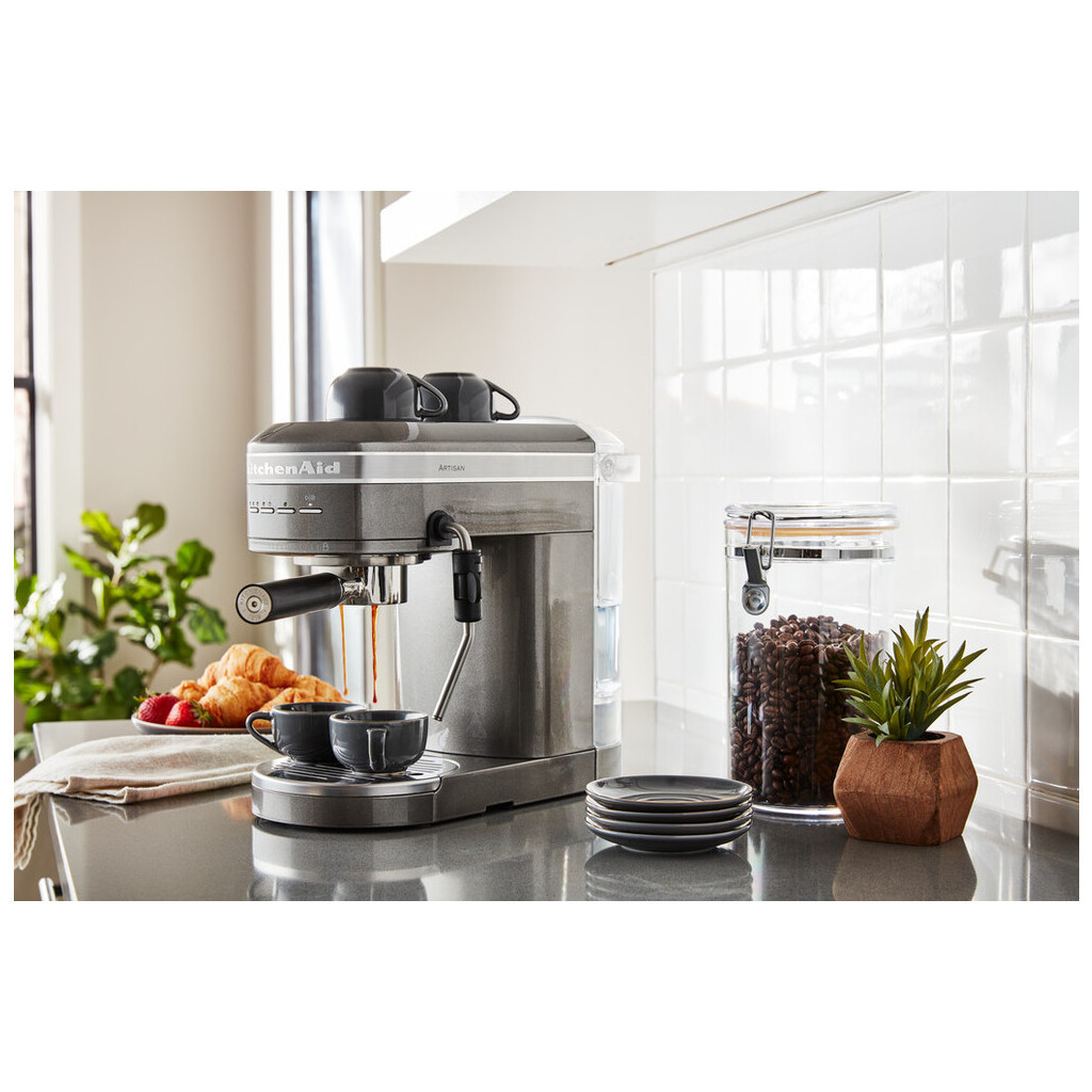 Ріжкова кавоварка еспресо KitchenAid 5KES6503EMS - зображення 6