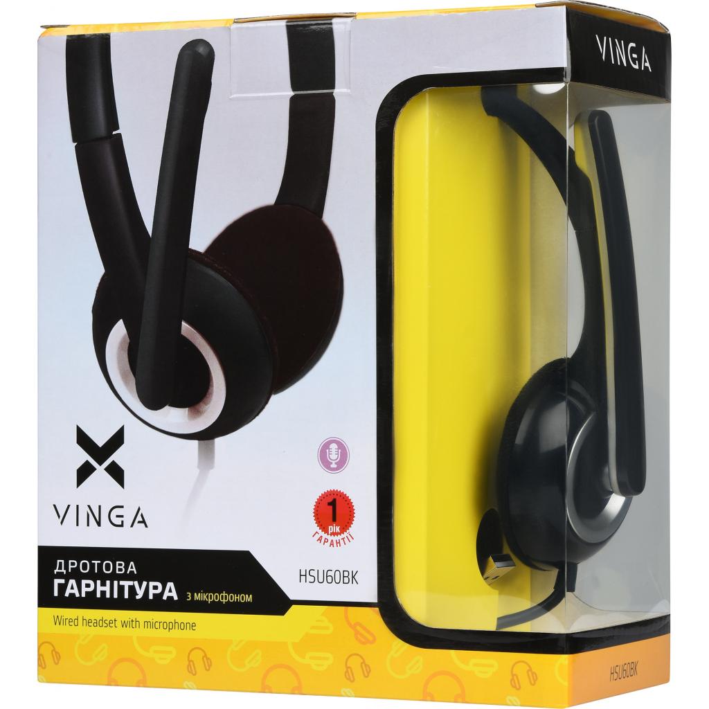 Навушники Vinga HSU60 USB Black (HSU60BK) - зображення 6
