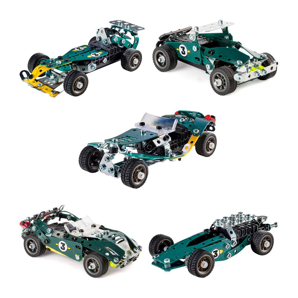 Конструктор Meccano Engineering and robotics Родстер кабріолет 5 в 1 інерційний (6040176) - зображення 2