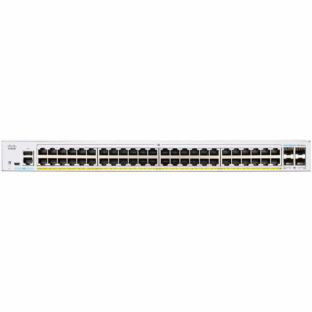 Комутатор мережевий Cisco CBS350-48P-4X-EU - зображення 2