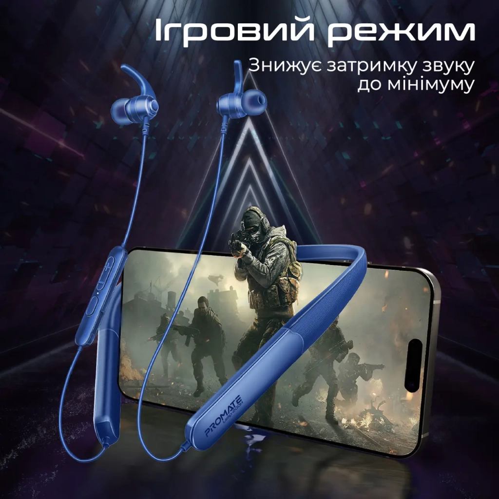 Навушники Promate Leap-200H Blue (leap-200h.blue) - зображення 7