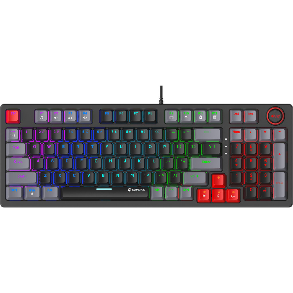 Клавіатура GamePro MK120B LED Blue Switches USB Black - зображення 1