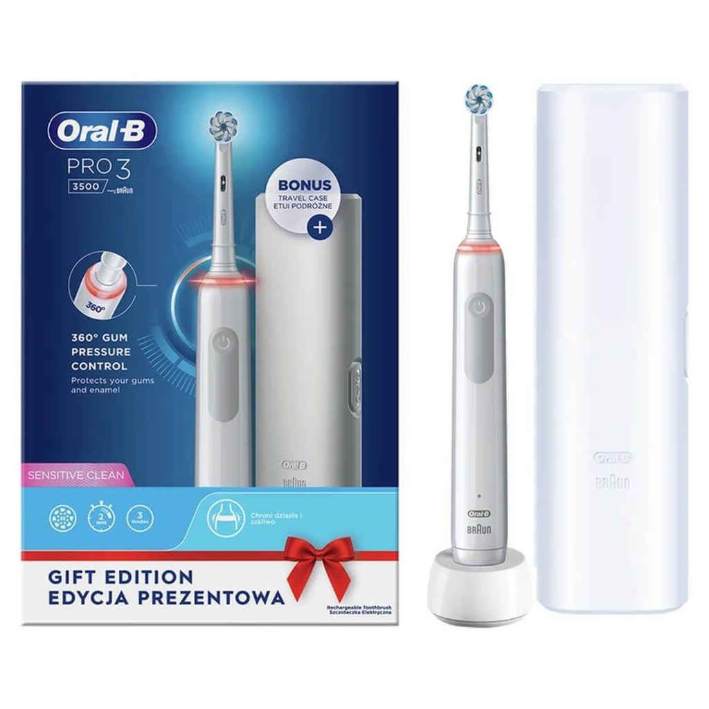 Електрична зубна щітка Oral-B PRO3 3500 D505.513.3X WT Gift Edition - зображення 1