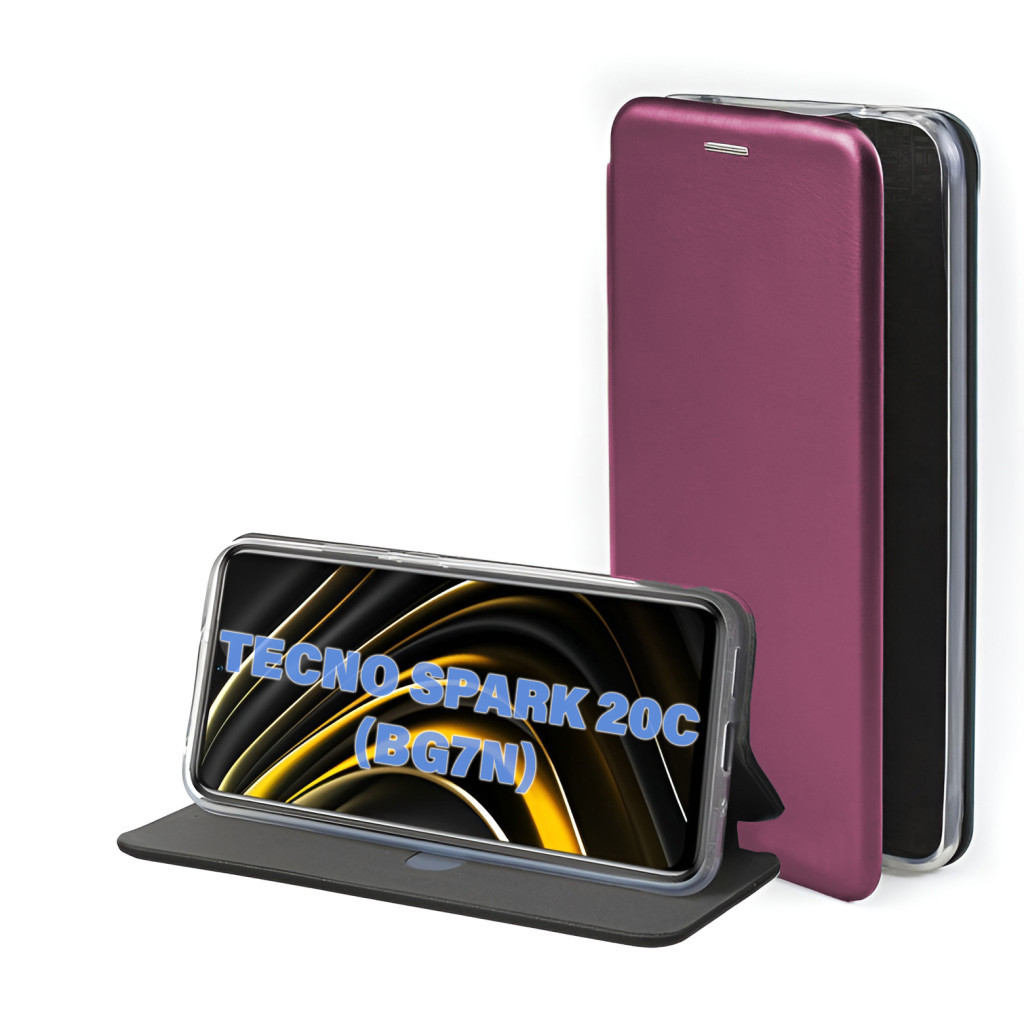 Чохол до мобільного телефона BeCover Exclusive Tecno Spark 20C (BG7n) Burgundy (711246) - зображення 1