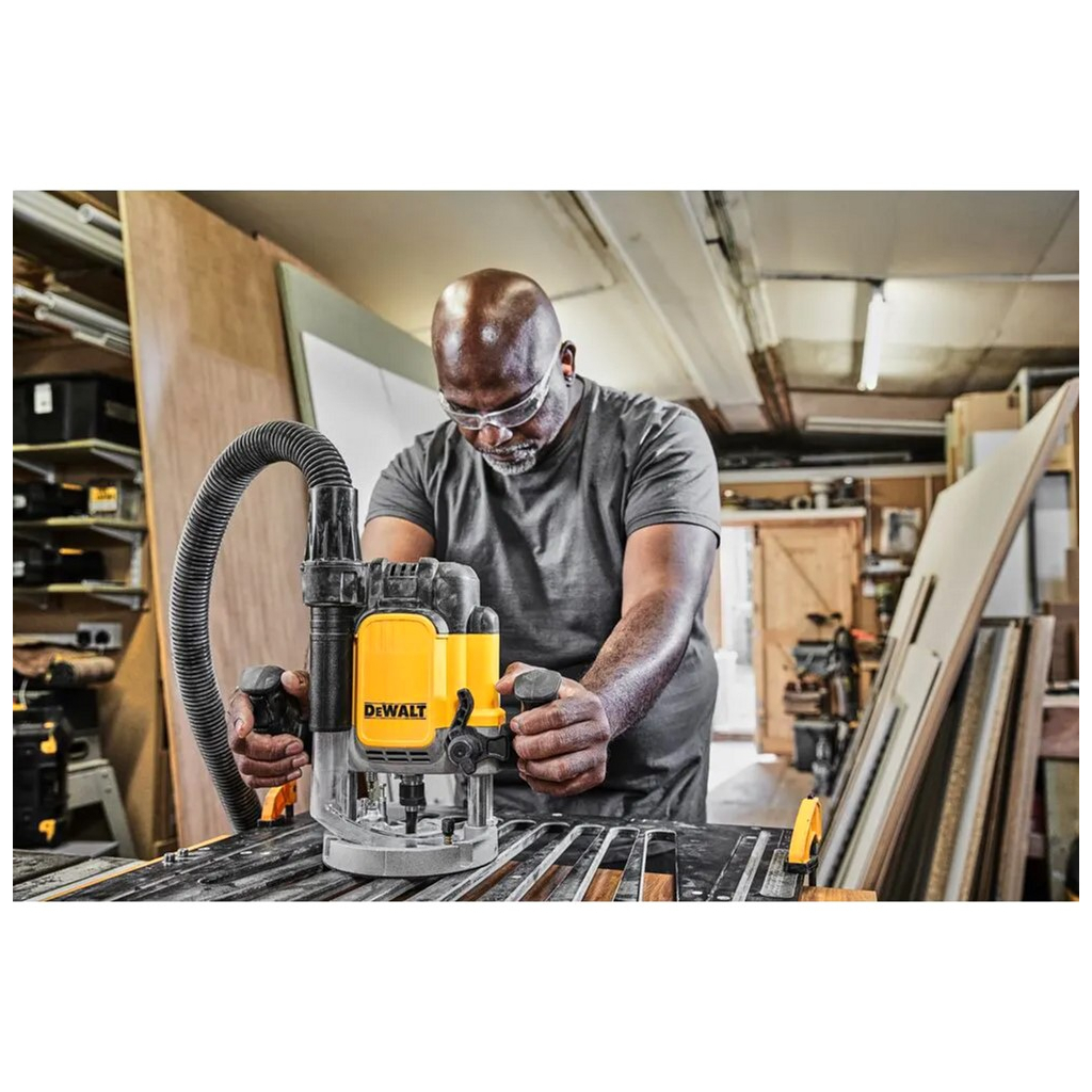 Фрезер DeWALT 2300 Вт, 9000 - 22000 об/хв, цанговий патрон 12 мм, 6.1 кг (DWE625) - изображение 4