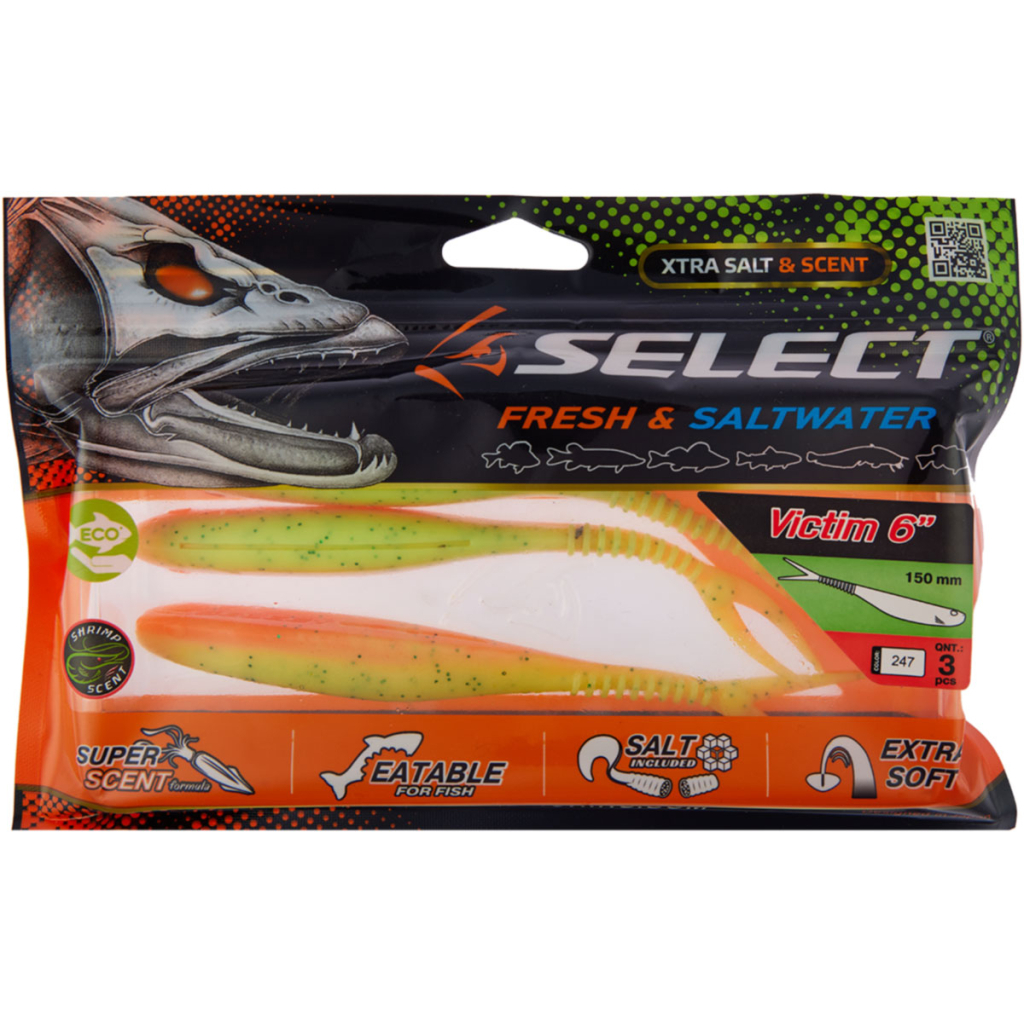 Силікон рибальський Select Victim V-Tail 6" 247 (3 шт/уп) (1870.74.56) - зображення 2