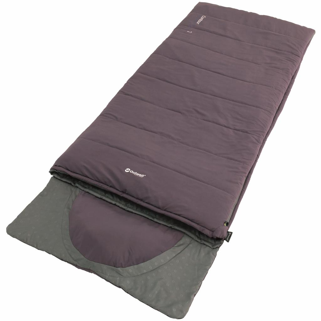 Спальний мішок Outwell Contour Reversible +2C Dark Purple Right (928753) - зображення 1