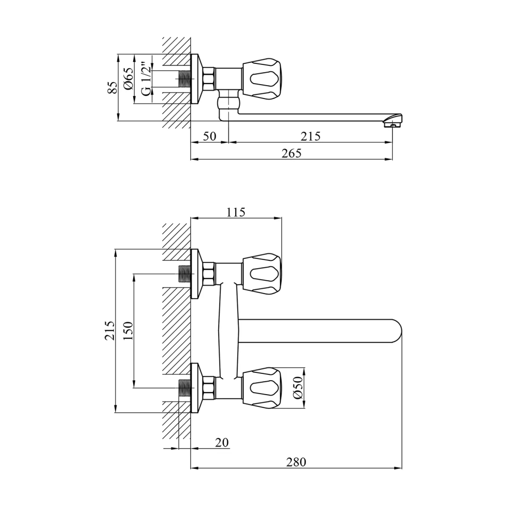 Змішувач Kroner Hamburg-C040 - зображення 6