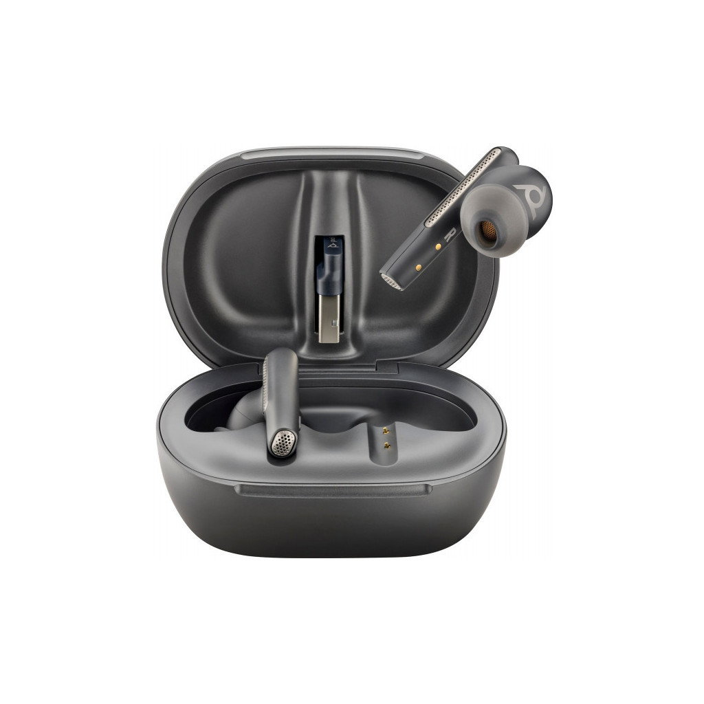 Навушники Poly Voyager Free 60+ Earbuds + BT700A + TSCHC Black (7Y8G3AA) - зображення 4