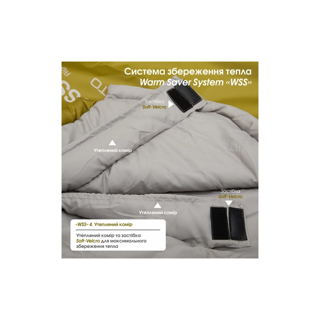 Спальний мішок Mousson PLATO R Olive (9044) - зображення 10