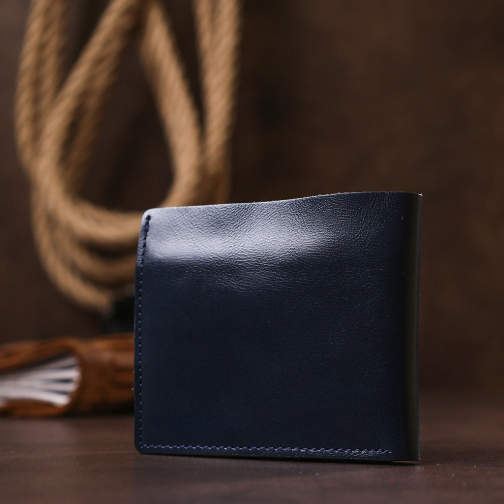 Портмоне Shvigel Шкіряне Синє (16444) - зображення 10