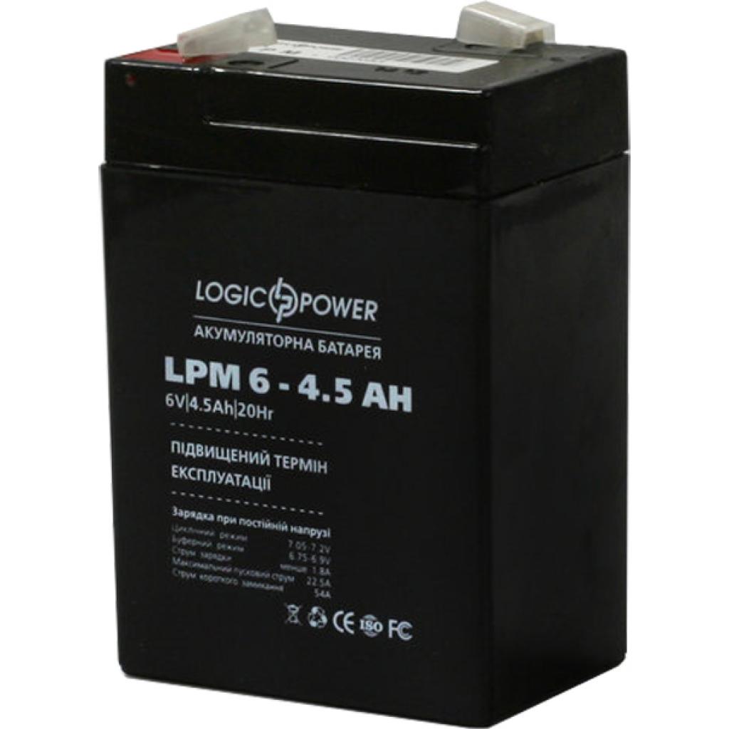 Батарея до ДБЖ LogicPower LPM 6В 4.5 Ah (3860) - зображення 2