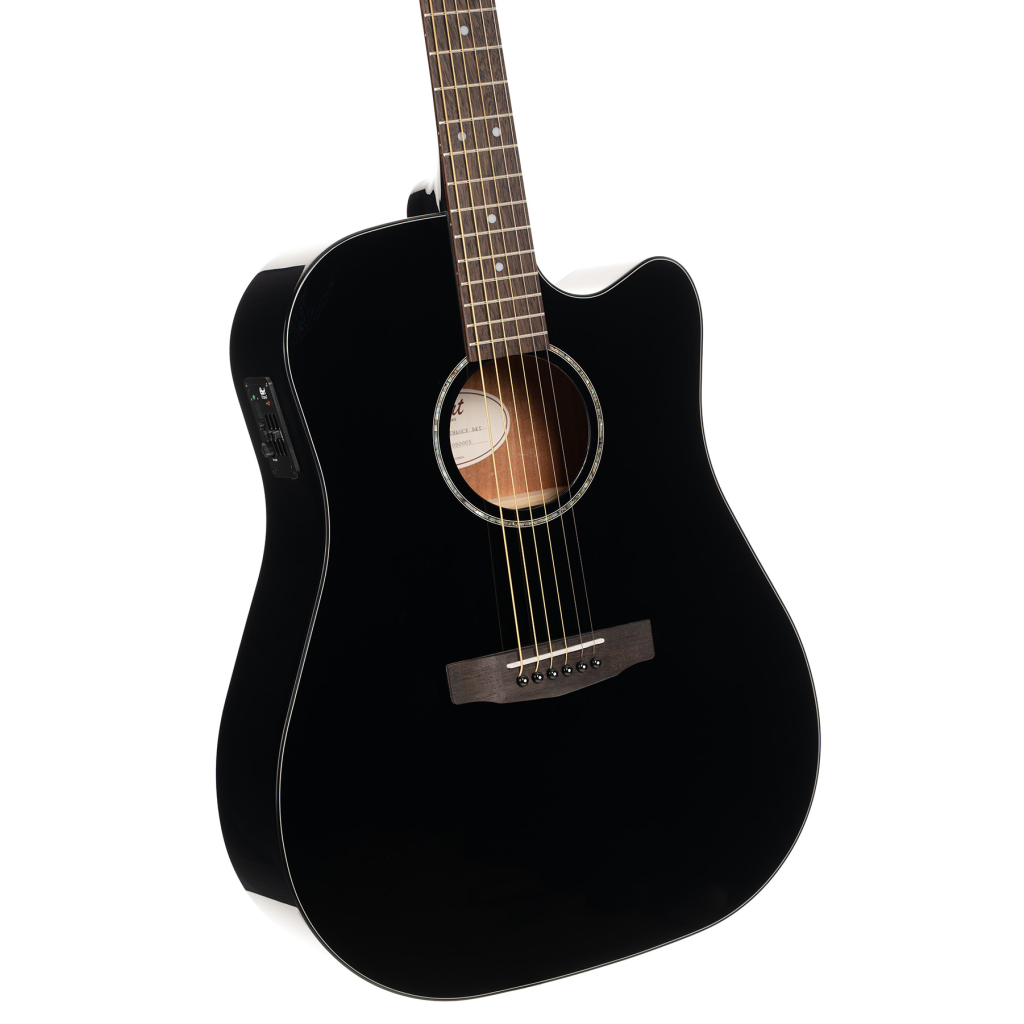 Гітара електроакустична Cort Earth 60CE Black Gloss - зображення 3