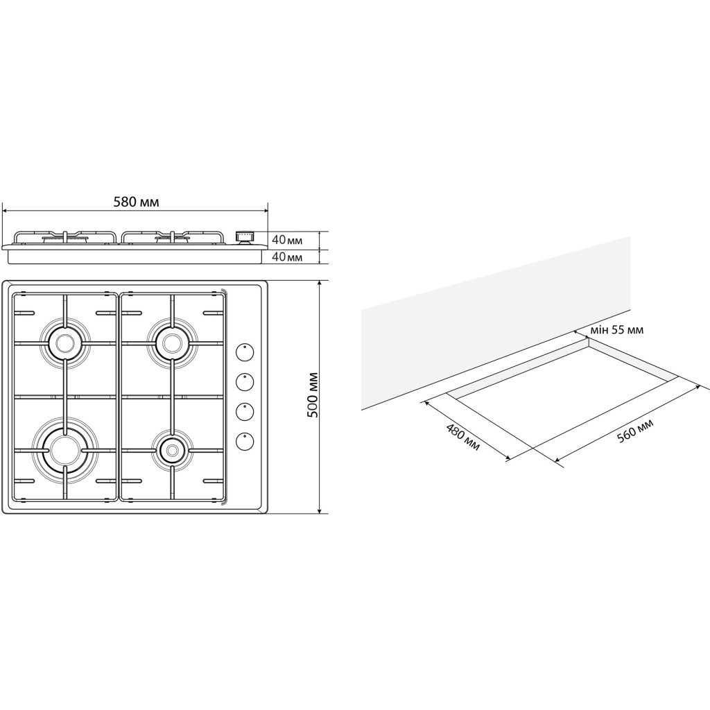 Варочна поверхня Jantar HSR 60 IS EF - зображення 11