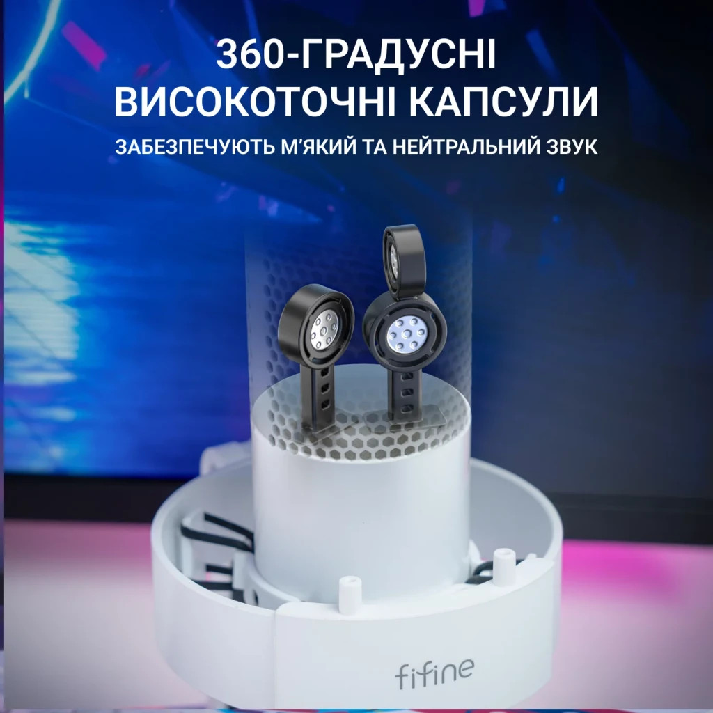 Мікрофон Fifine A9W USB White (A9W) - зображення 6