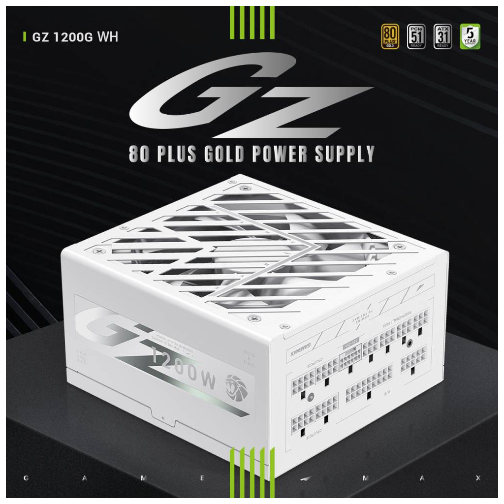 Блок живлення Gamemax 1200W (GZ 1200G WH) - зображення 3