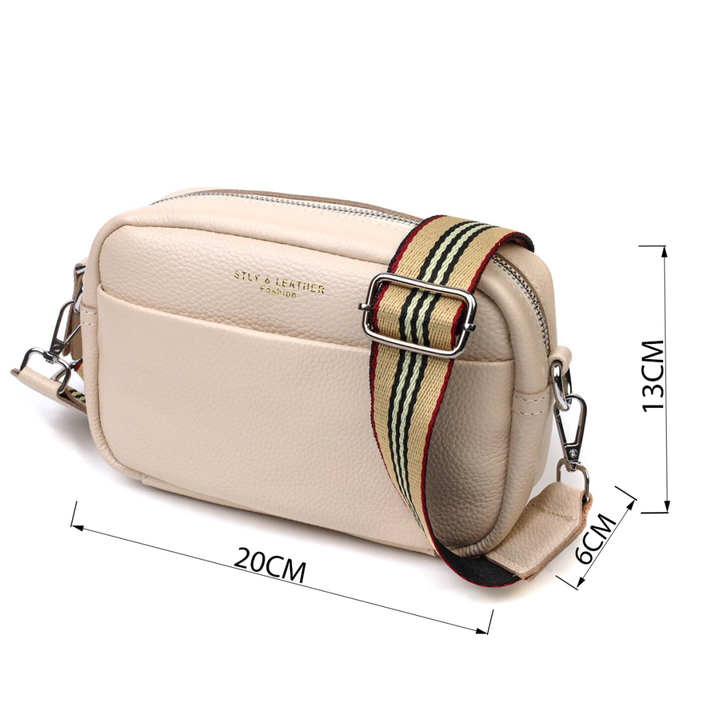 Сумка Vintage Жіноча на плече з натуральної шкіри Біла (22121) - зображення 3