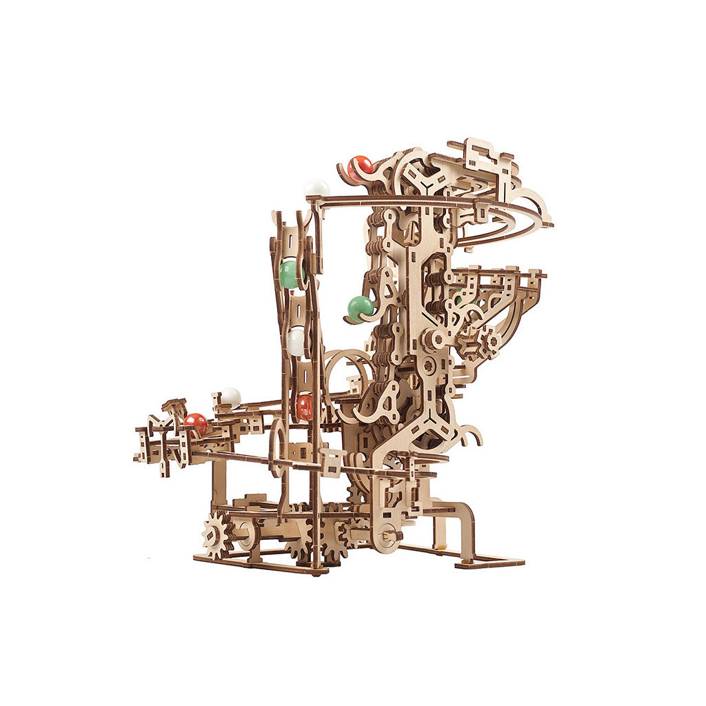 Конструктор Ugears Механічна модель Марбл-траса Ланцюговий підйомник (70069) - зображення 6