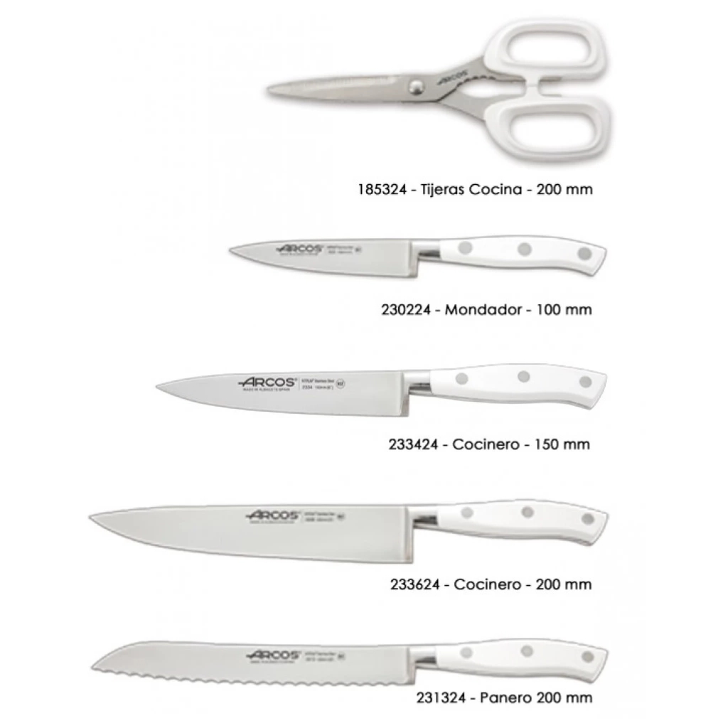 Набір ножів Arcos серія "Riviera White" 5 предметів (234524) - зображення 2