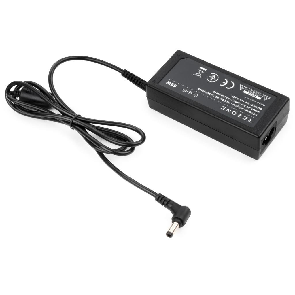 Блок живлення до ноутбуку Rezone ASUS 65W 19V 3,42A 5.5*2.5 (RZPSAS65195525) - зображення 4