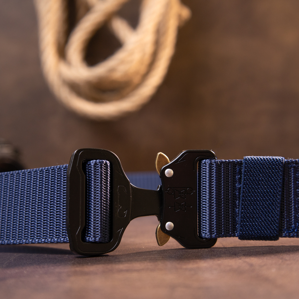 Ремінь Vintage Текстильний Синій (20548) - зображення 8