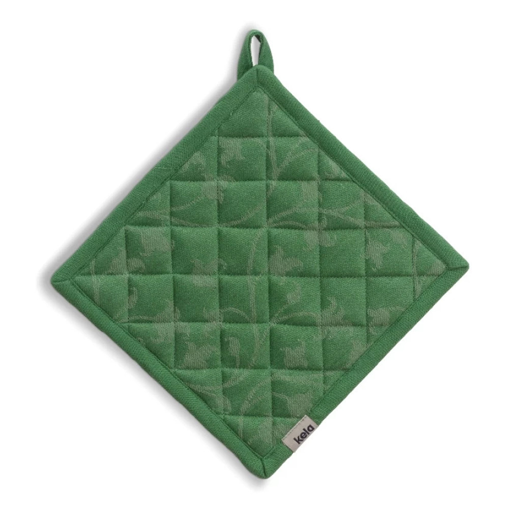 Кухонна прихватка Kela Cora 20x20 см зелений візерунок (12819) - зображення 1