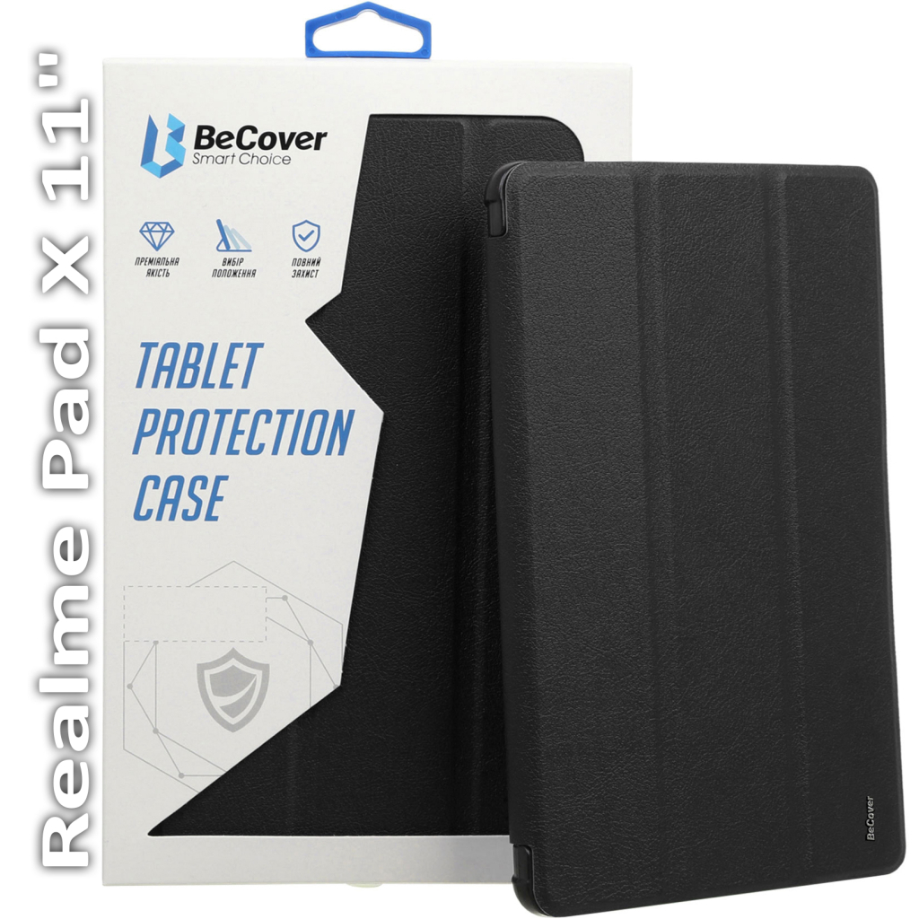 Чохол до планшета BeCover Smart Case Realme Pad X 11" Black (709603) - зображення 1