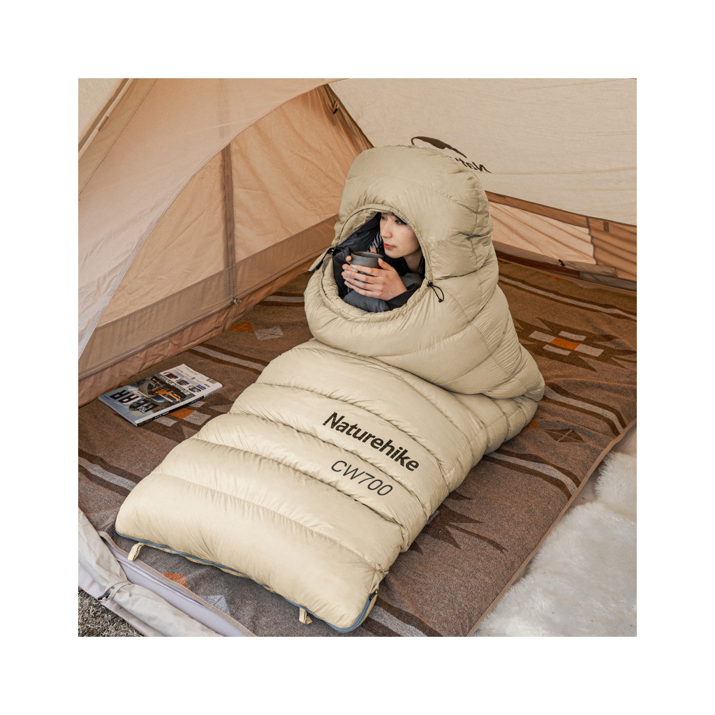 Спальний мішок Naturehike CW 700 NH22YD0 Khaki (6927595700006) - зображення 2
