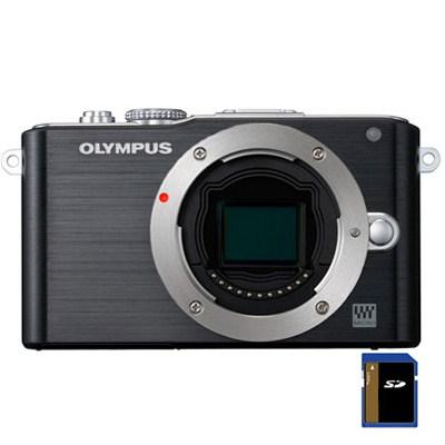 Цифровий фотоапарат Olympus PEN E-PL3 12-50 mm kit black (V20503FBE000) - зображення 1