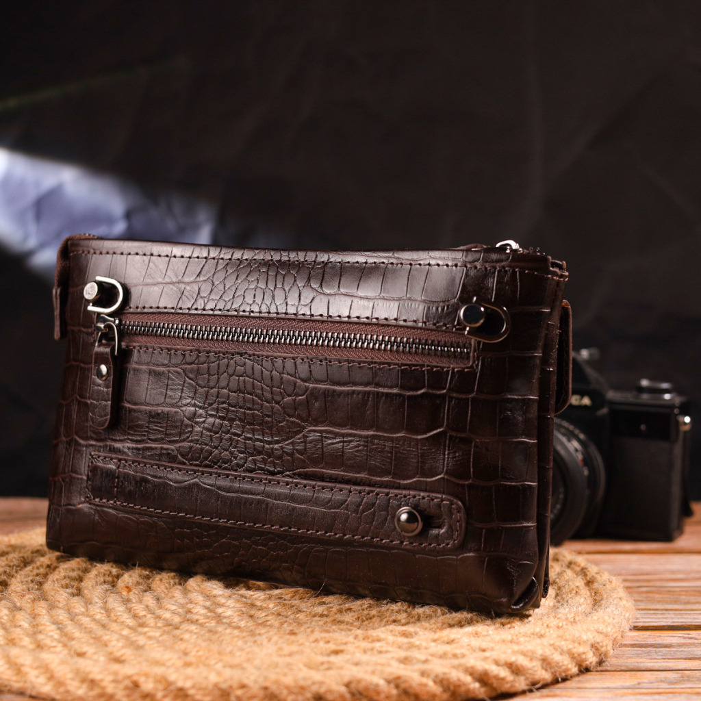 Сумка Canpellini З натуральної шкіри Коричнева (21552) - зображення 10