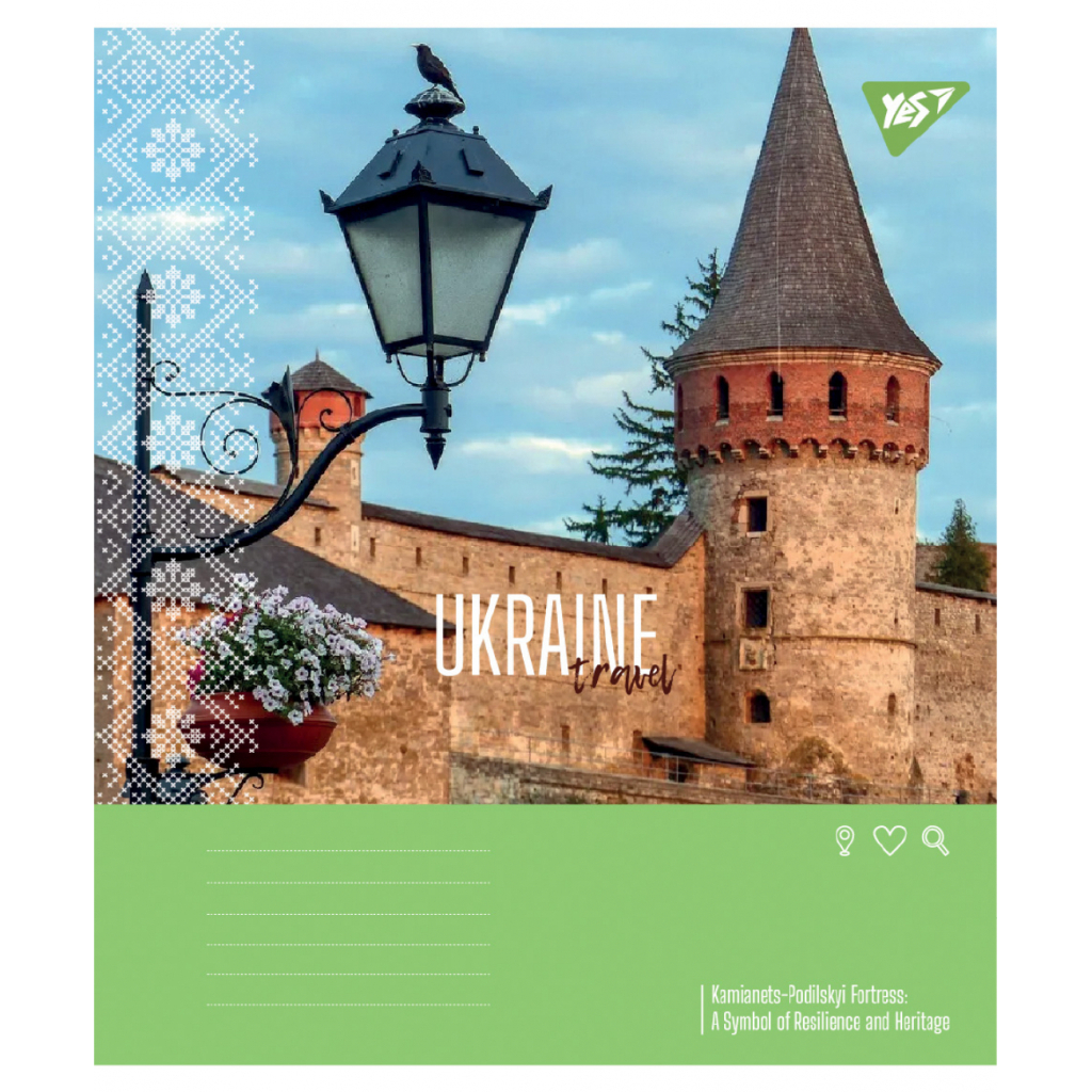 Зошит Yes Ukraine travel А5 24 аркушів клітинка (767994) - зображення 2