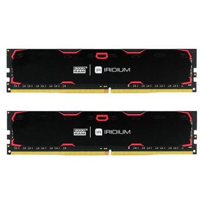 Модуль пам'яті для комп'ютера DDR4 16GB (2x8GB) 2133 MHz Iridium Black Goodram (IR-2133D464L15S/16GDC) - зображення 1