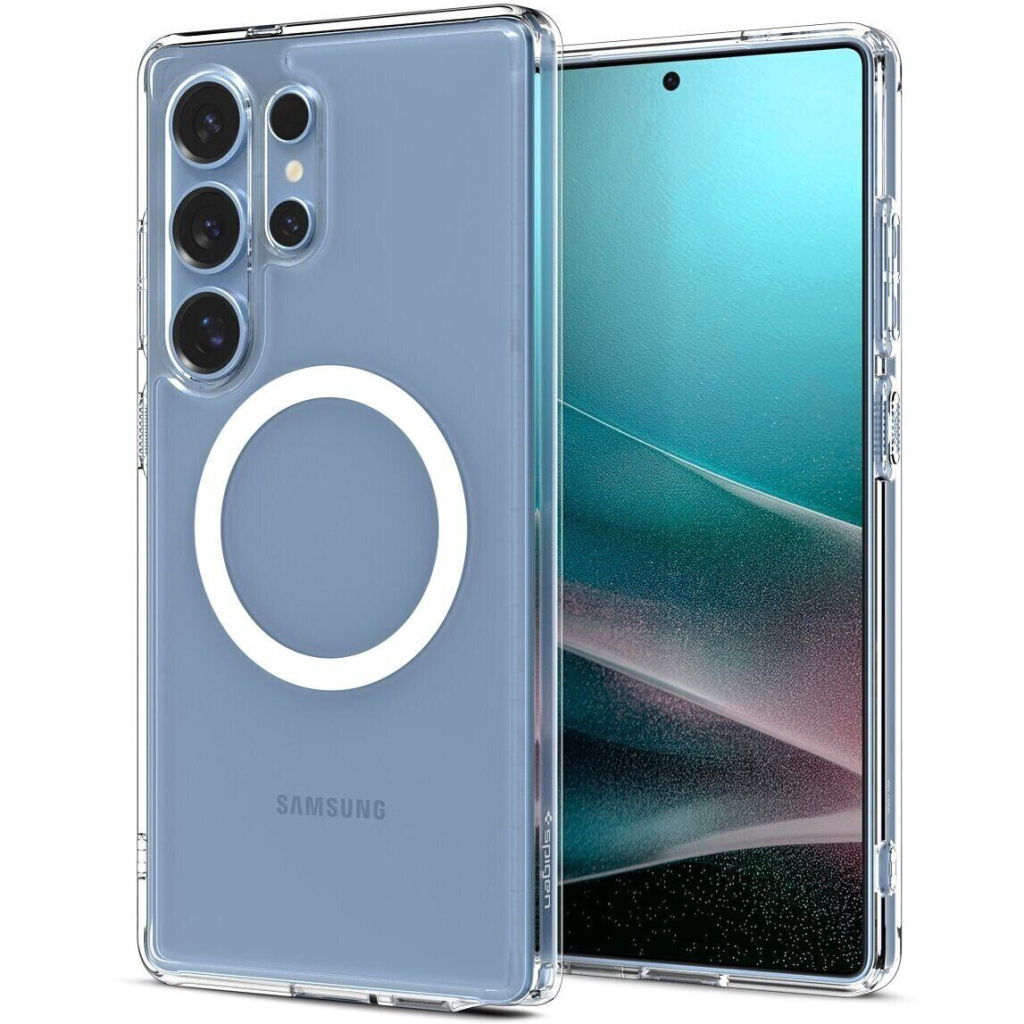 Чохол до мобільного телефона Spigen Samsung Galaxy S25 Ultra, Ultra Hybrid MagFit, Clear White (ACS08956) - изображение 7