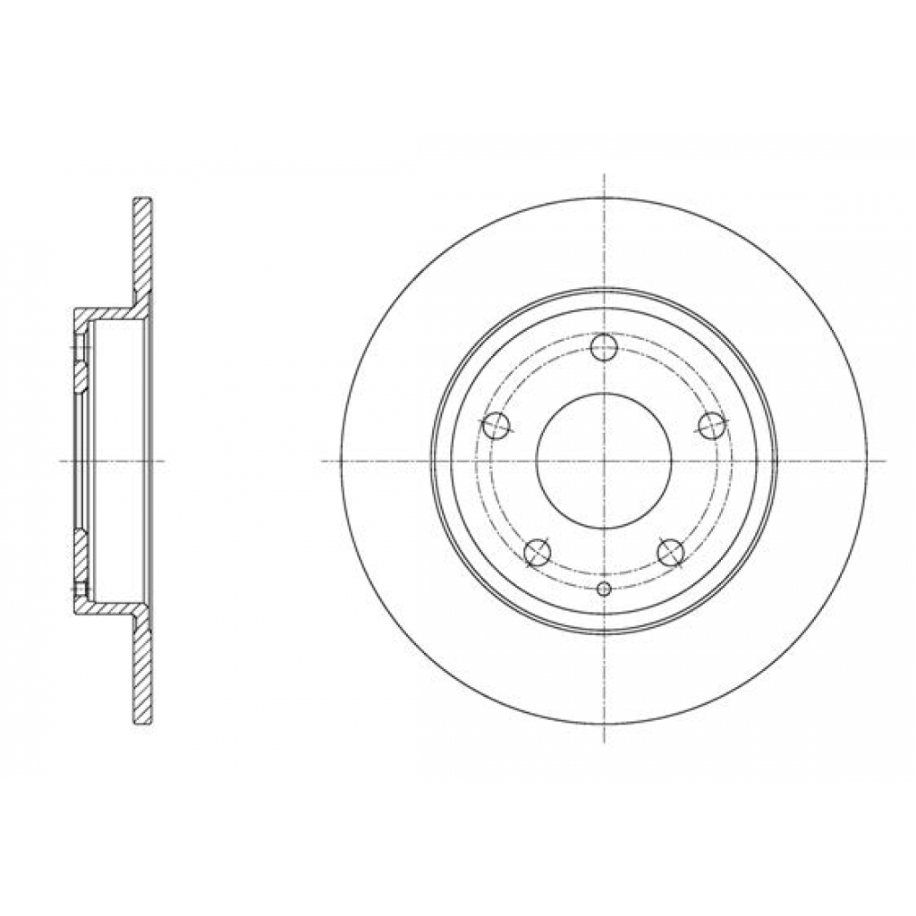 Гальмівний диск REMSA 61575.00 - зображення 1