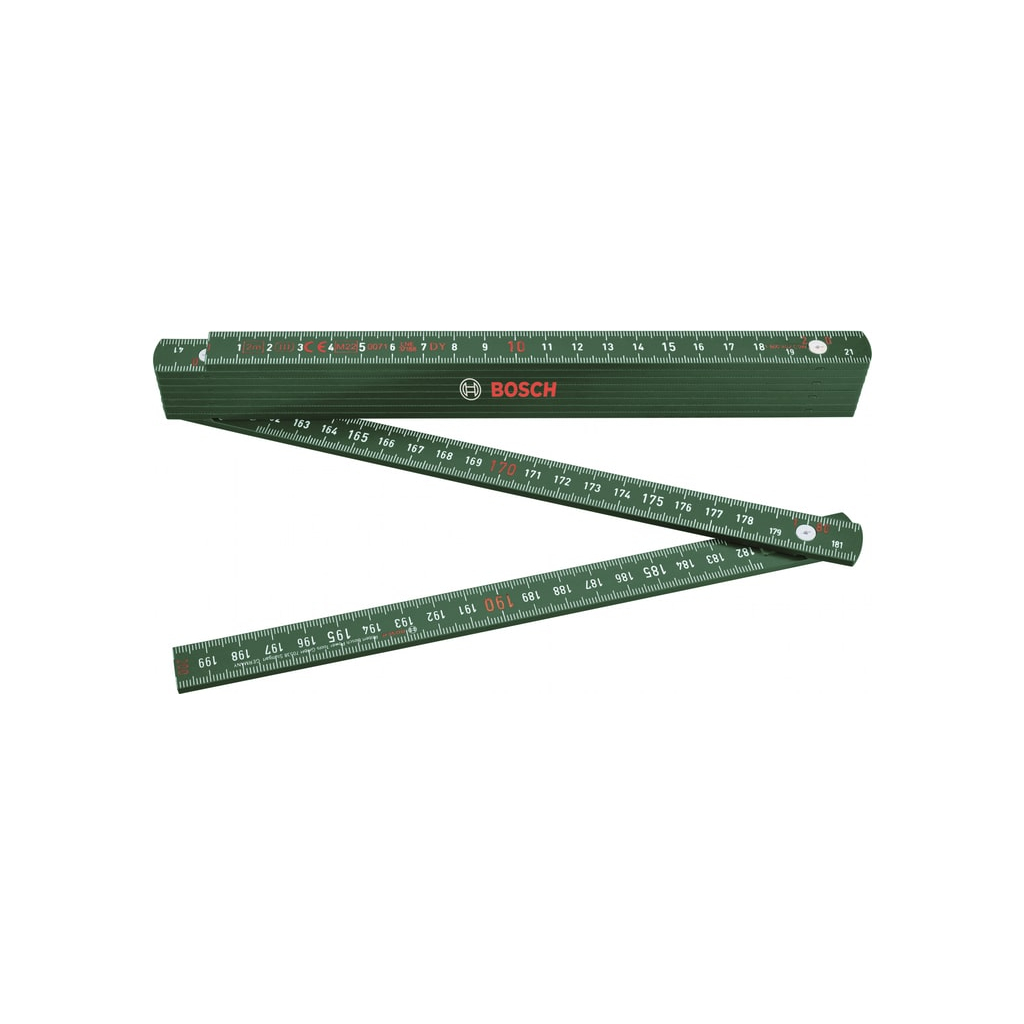 Лінійка будівельна Bosch складна пластик, 2000мм (1.600.A02.ET4) - зображення 1