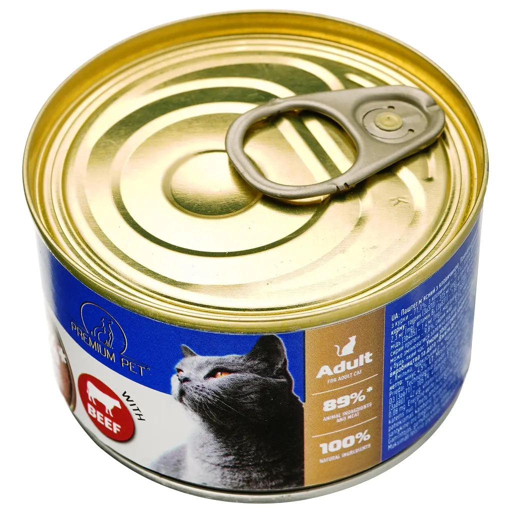 Паштет для котів PREMIUM PET з яловичиною 100 г (4820255191812) - зображення 4