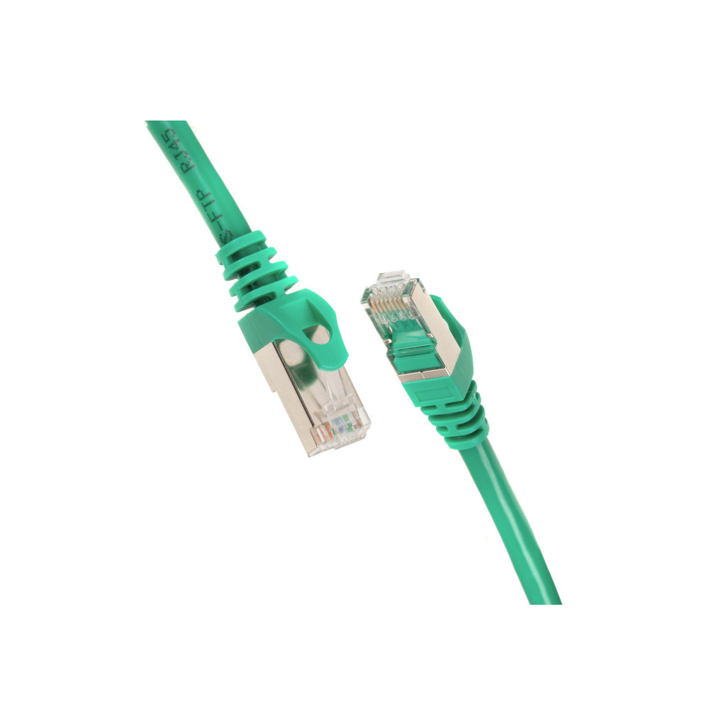 Патч-корд 1.50м S/FTP Cat 6 CU PVC 26AWG 7/0.16 green 2E (2E-PC6SFTPCOP-150GRN) - зображення 1