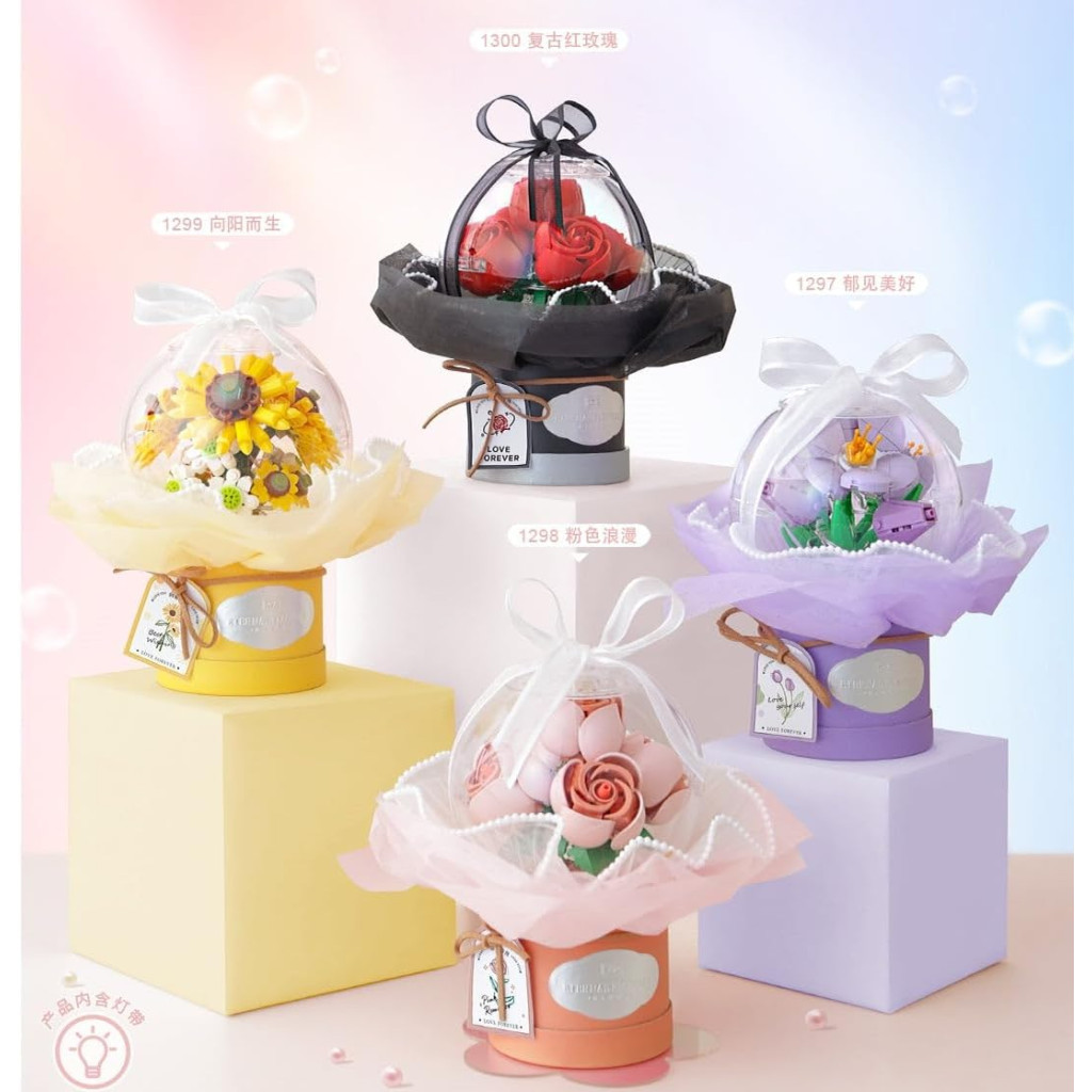 Конструктор LOZ mini букет троянд (1300) - зображення 5