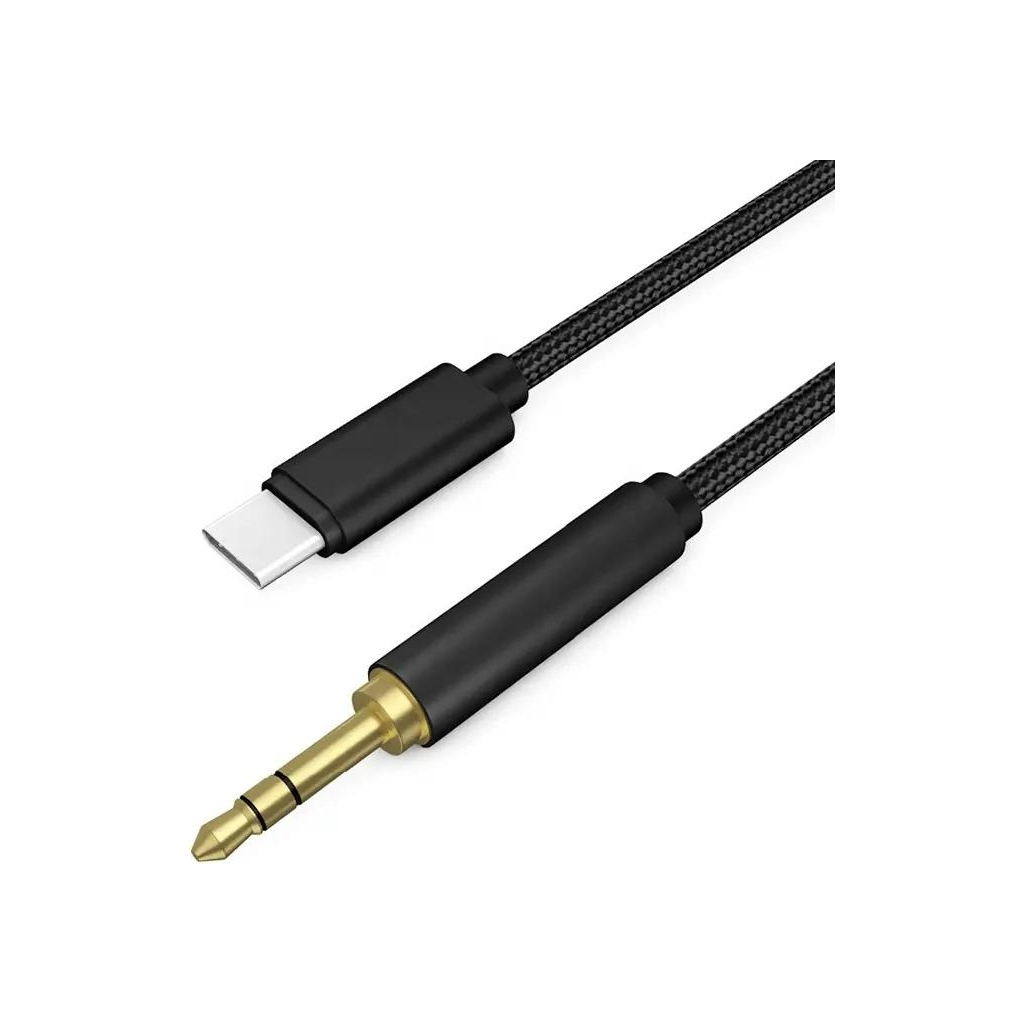 Кабель мультимедійний USB-C to 3.5mm M 1.0m black XoKo (AUX-002-BK) - зображення 3