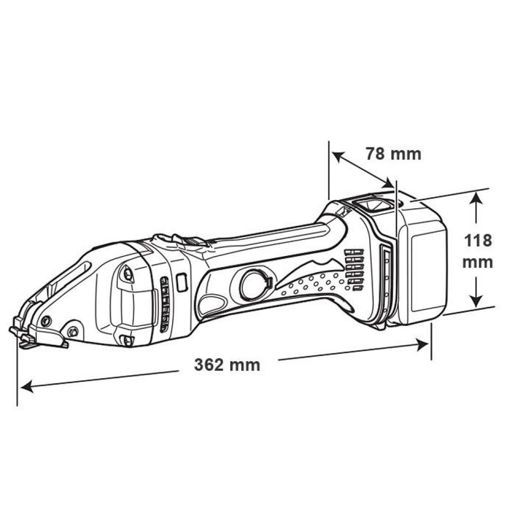 Ножиці по металу електричні Makita листовые LXT, 1,6 мм (без АКБ и БП) (DJS161Z) - изображение 3