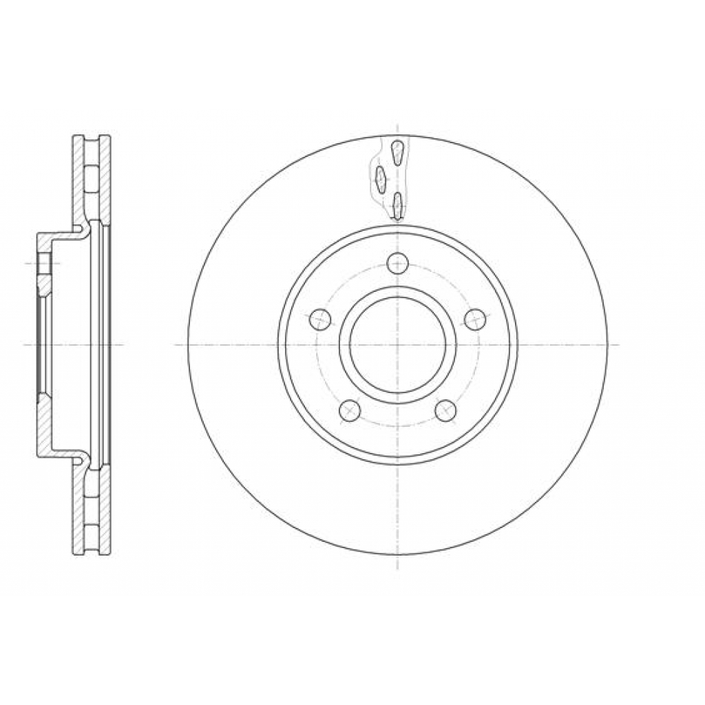 Гальмівний диск REMSA 61560.10 - зображення 1