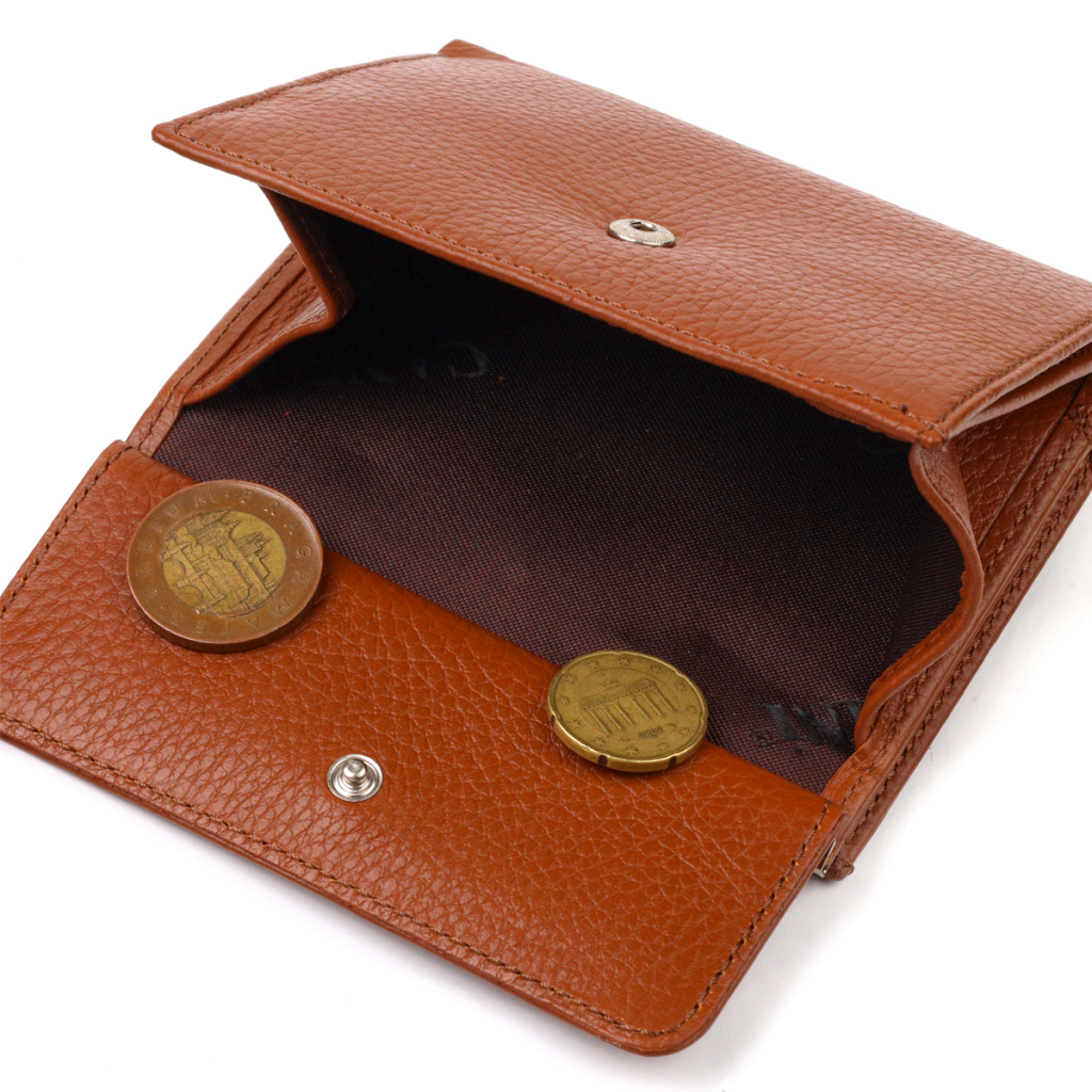 Гаманець Canpellini З натуральної шкіри флотар Коричневий (21811) - зображення 7